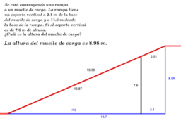 Problemas Verbales de Triángulos Rectángulos Semejantes