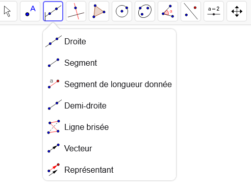 2. Droite et segment