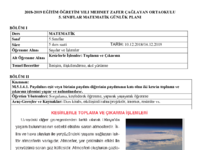 5.Sınıf Kesirlerle Toplama ve Çıkarma Günlük Ders Planı13hafta.pdf