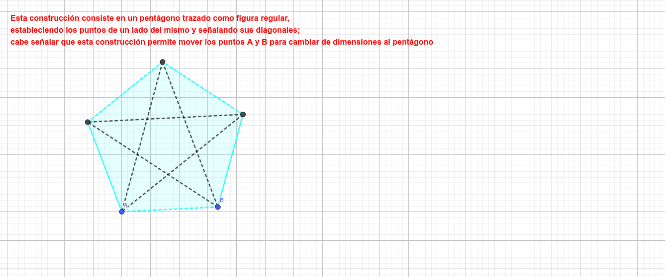 Pentágono y sus diagonales Presiona Intro para comenzar la actividad