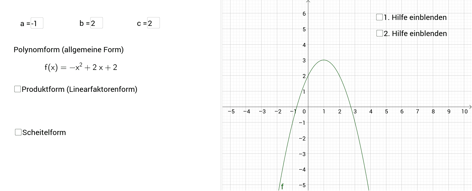 GeoGebra Applet