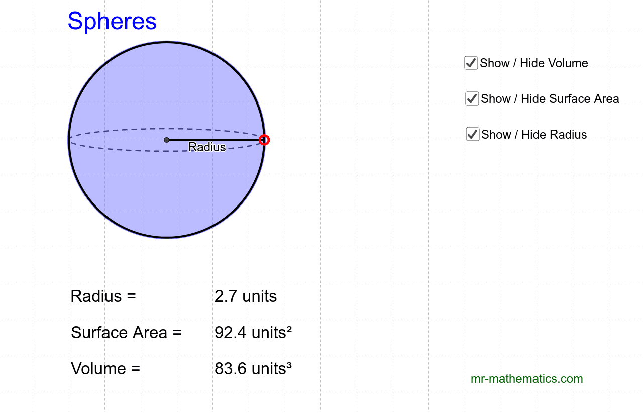 Volume Of A Sphere Diameter Volume Of Sphere Formula Volume Of A