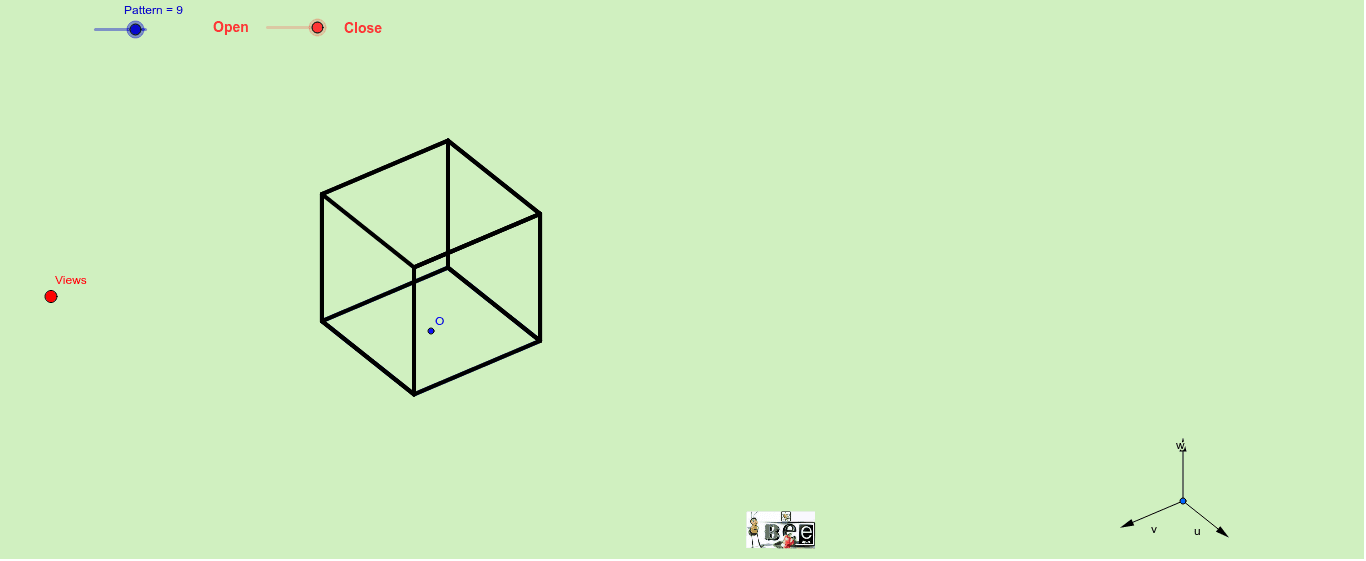 Cube net GeoGebra