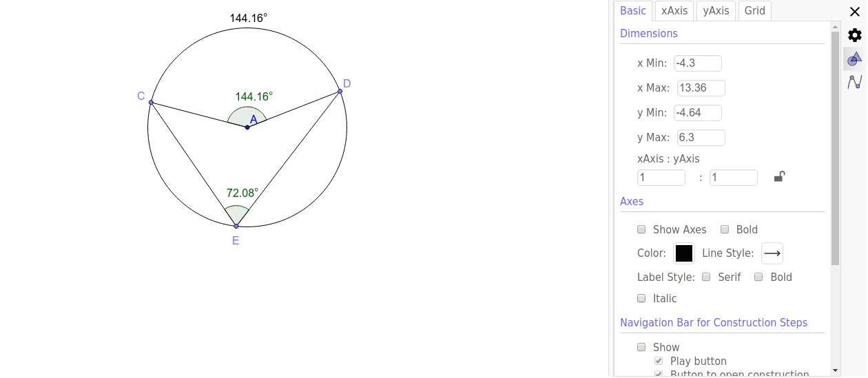 GeoGebra Applet