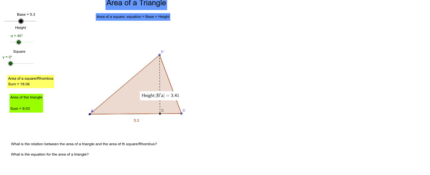 GeoGebra Applet