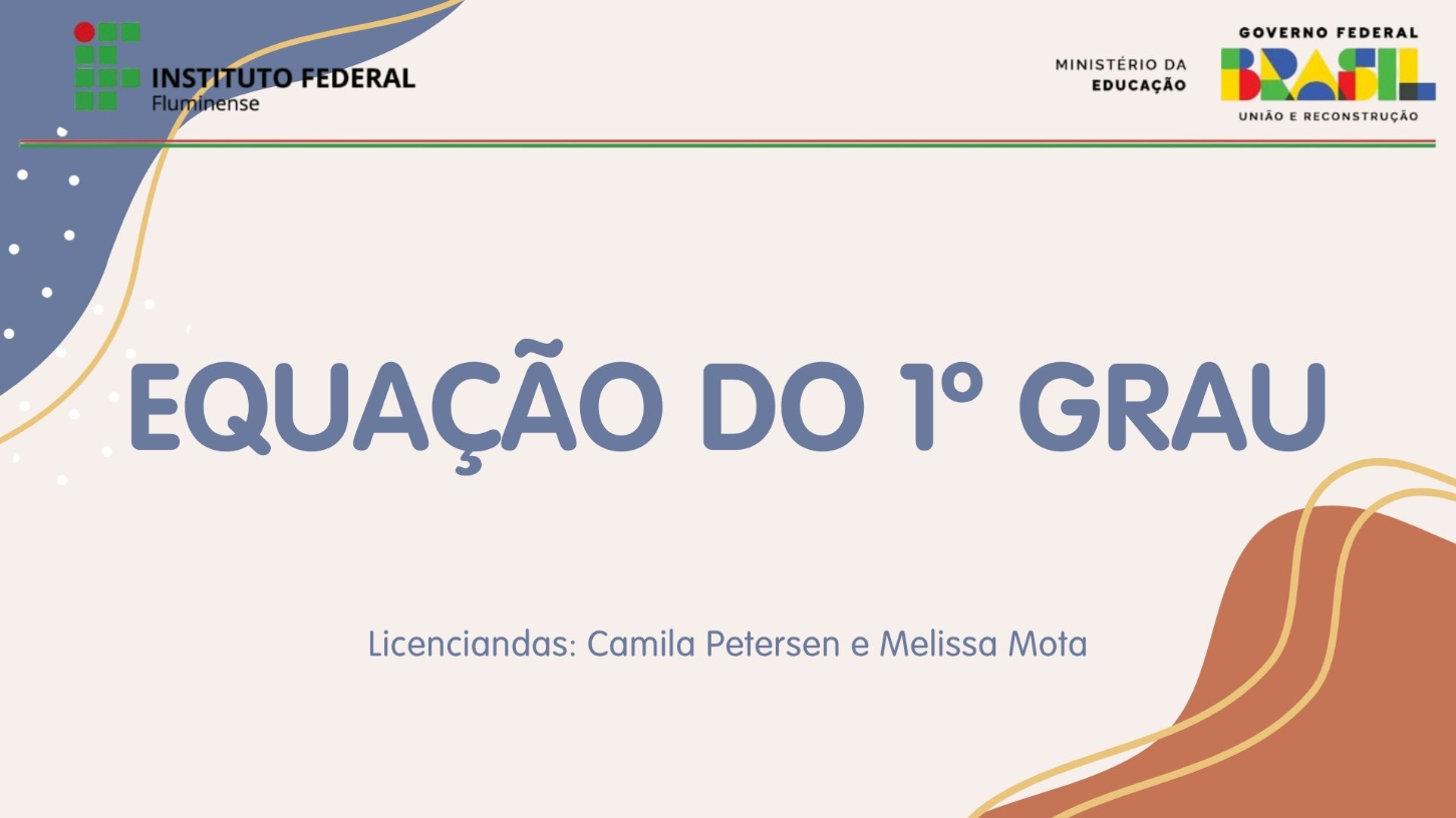 Equação do 1º Grau