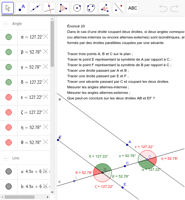 GeoGebra Applet