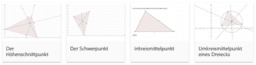 Die 4 merkwürdigen Punkte im Dreieck