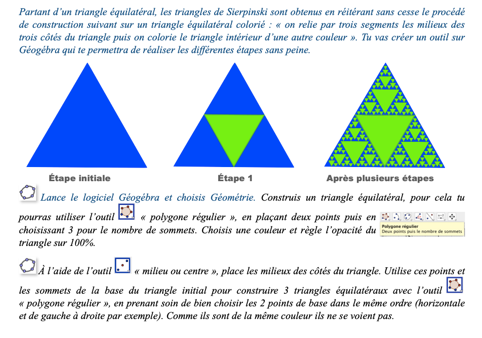 Instructions pour créer ton outil