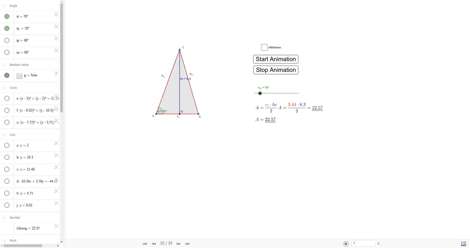 GeoGebra Applet