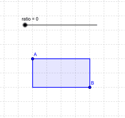 角丸長方形ツールの使用例 Geogebra