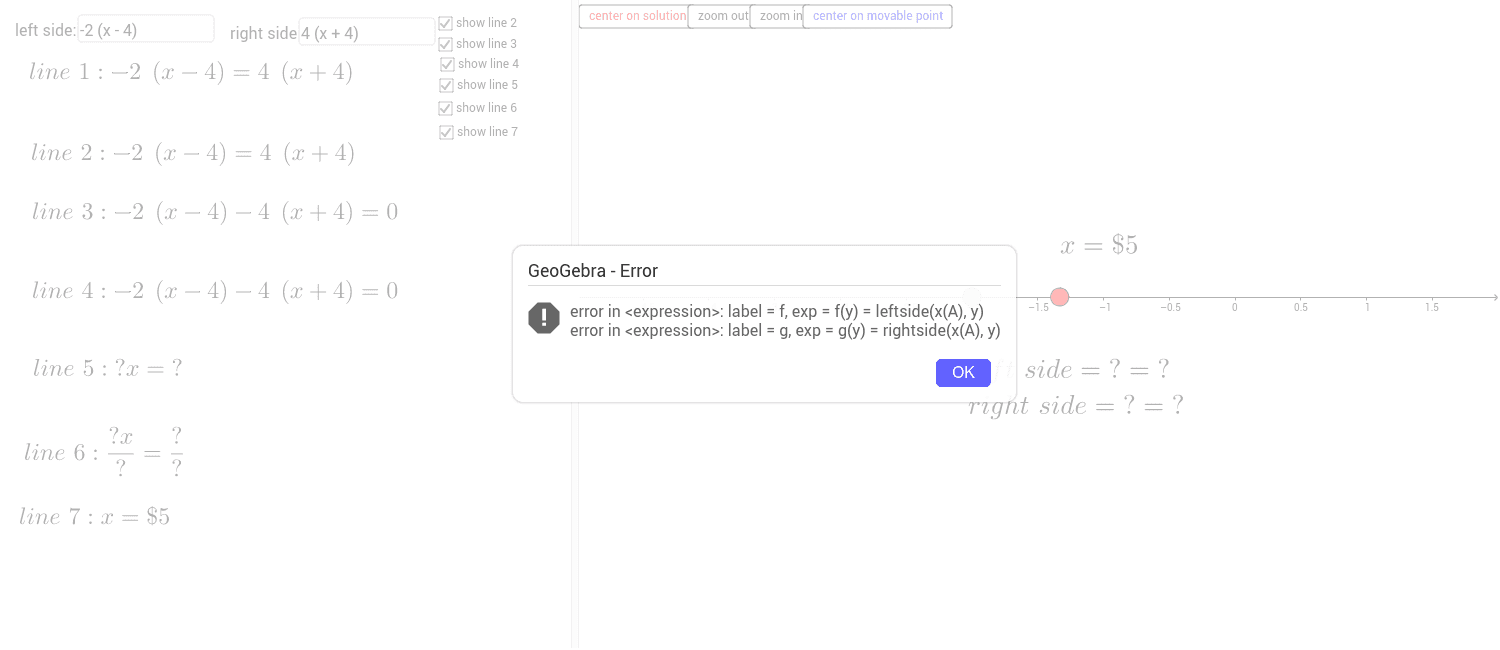 GeoGebra Applet