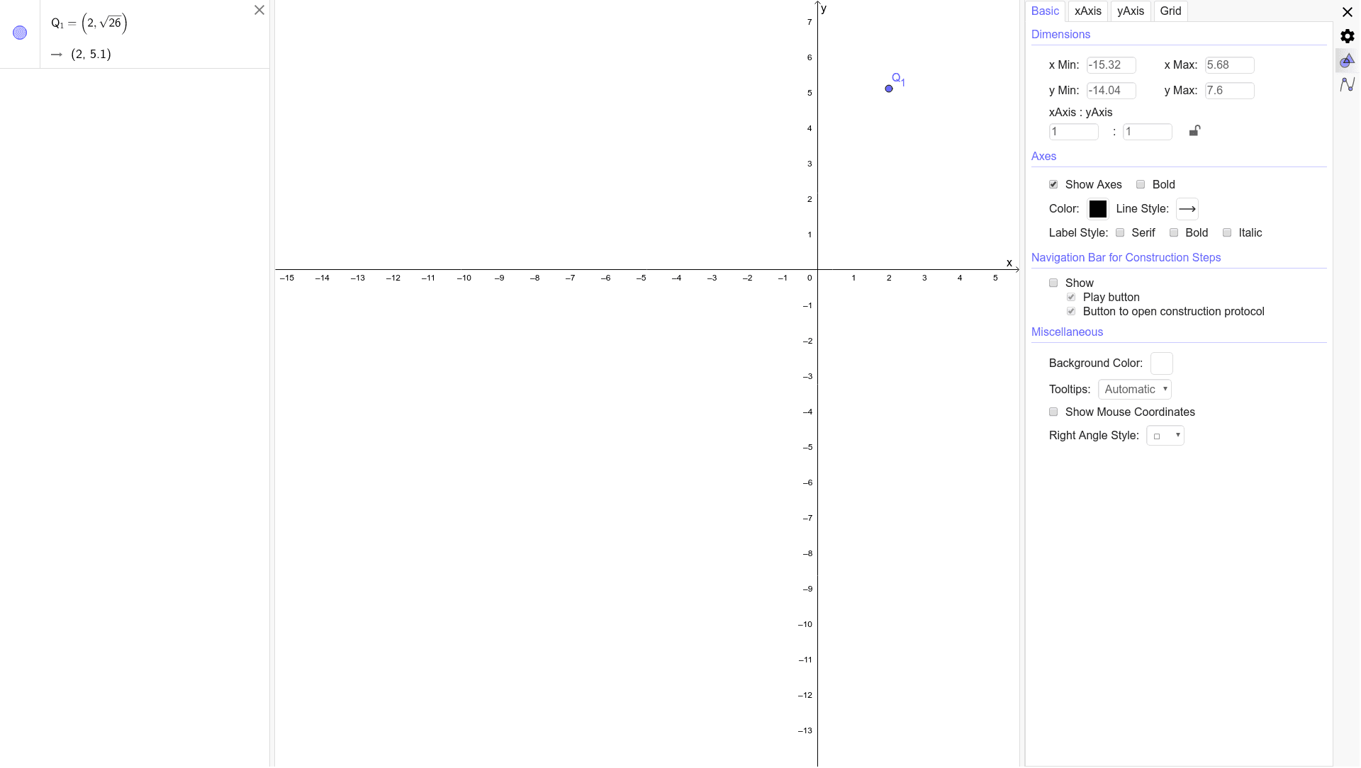 Realteil Betrag Imaginärteil GeoGebra
