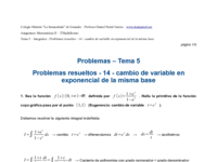 Problemas resueltos - 14 - cambio de variable en exponencial de la misma base.pdf