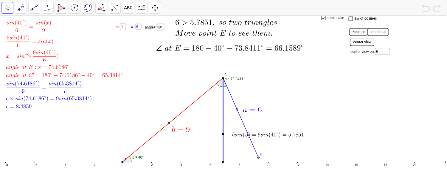 GeoGebra Applet