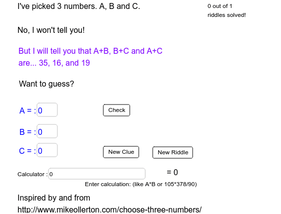 GeoGebra Applet