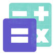icona che mostra i simboli di sottrazione, somma, moltiplicazione (e divisione, ma nascosto) in una griglia, con un simbolo di uguaglianza fluttuante sopra di essa