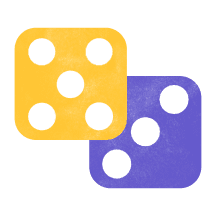 Illustration of statistics and probability including a bar chart.